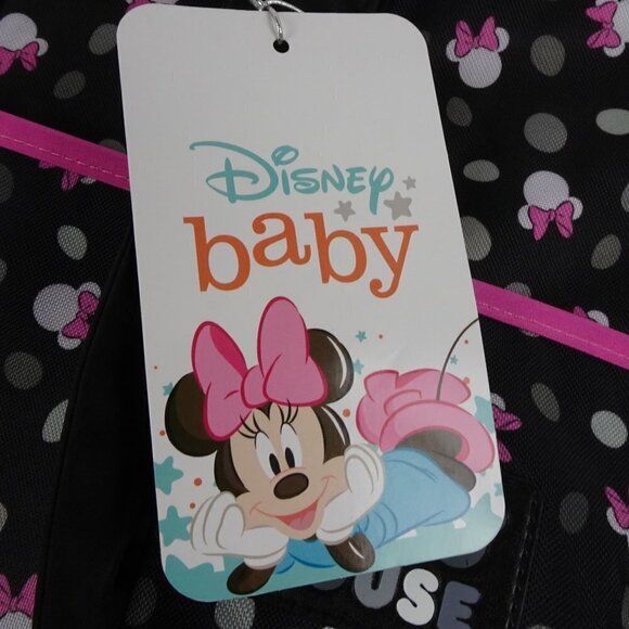 Disney Baby Minnie Mouse Diaper Bag 8 Pockets 4 Piece Set 19" Large NEW - Picture 10 of 11
